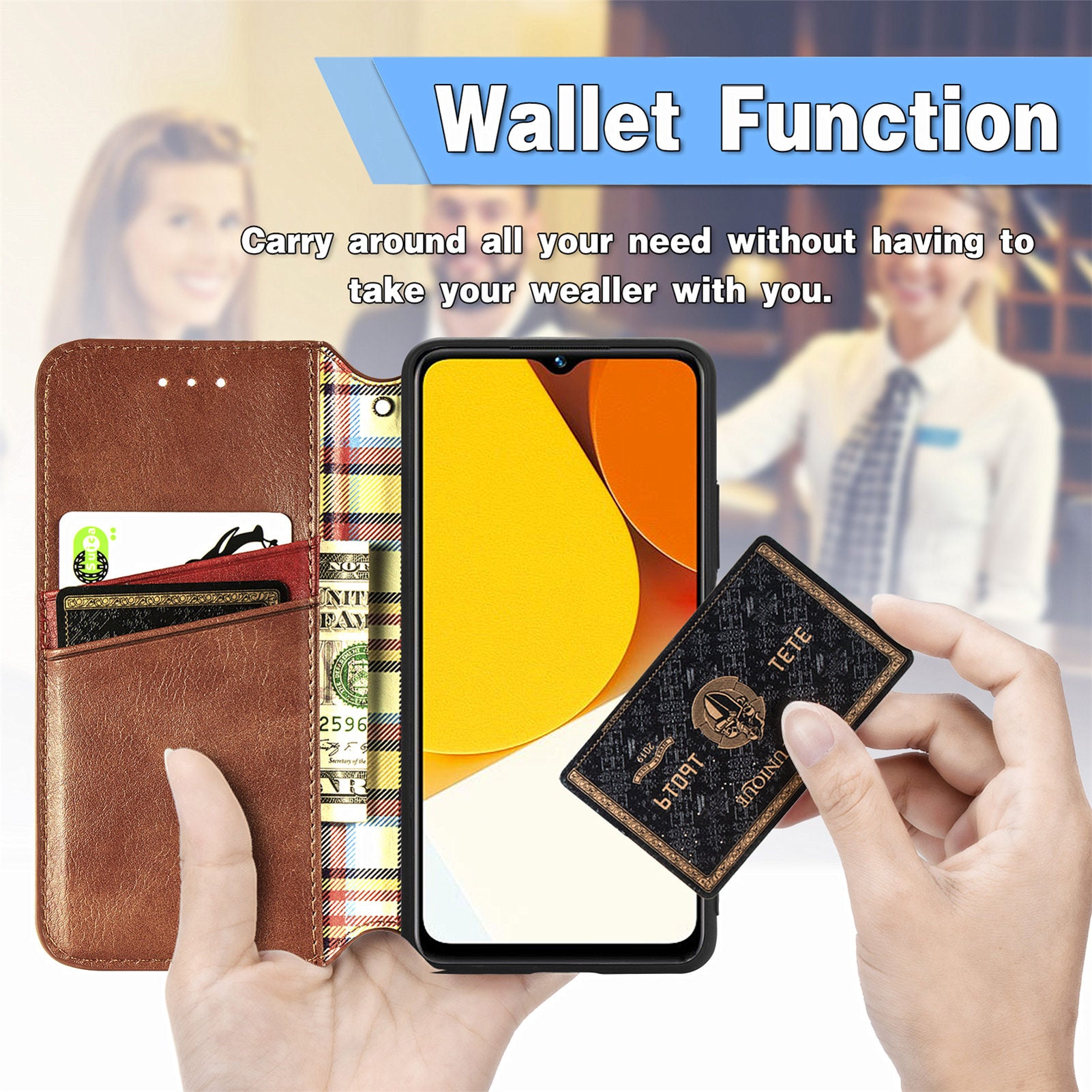 Cell Phone Cover For vivo Y35 4G (2022) Magnetic Imprinted Rhombus PU Leather Phone Case with Stand Wallet Cell Phone Cover For vivo Y35 4G (2022) Magnetic Imprinted Rhombus PU Leather Phone Case with Stand Wallet